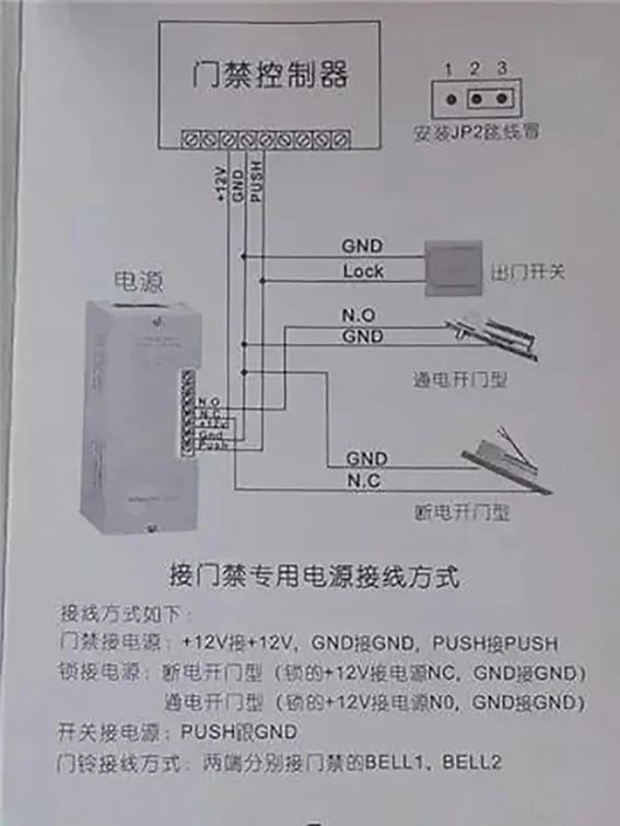 wx下面圖為常規(guī)門禁系統(tǒng)接線圖.jpg